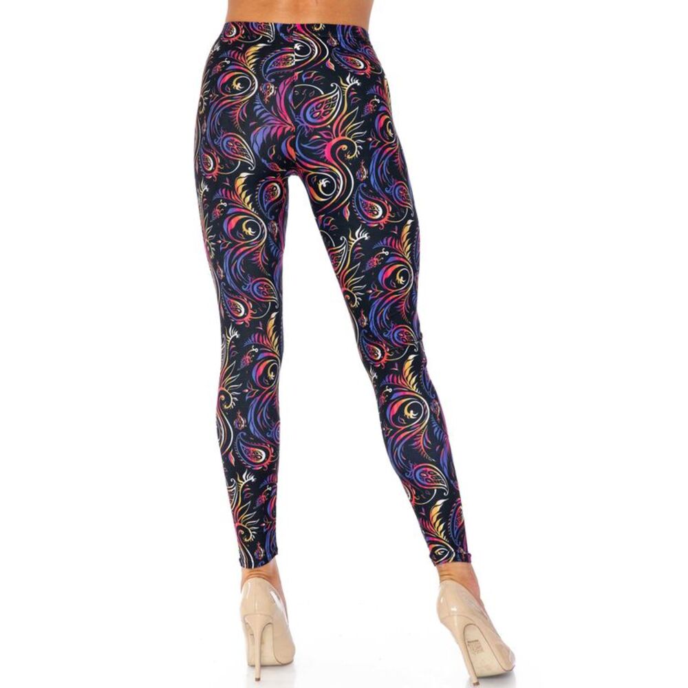 USAFashion Creamy Soft Ombre Paisley Swirl Kids Leggings - USA Fashion™